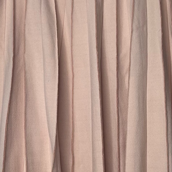 Banana Republic Soft Pink A-Line Pleated Midi Skirt Size 10 Petite - Picture 4 of 10